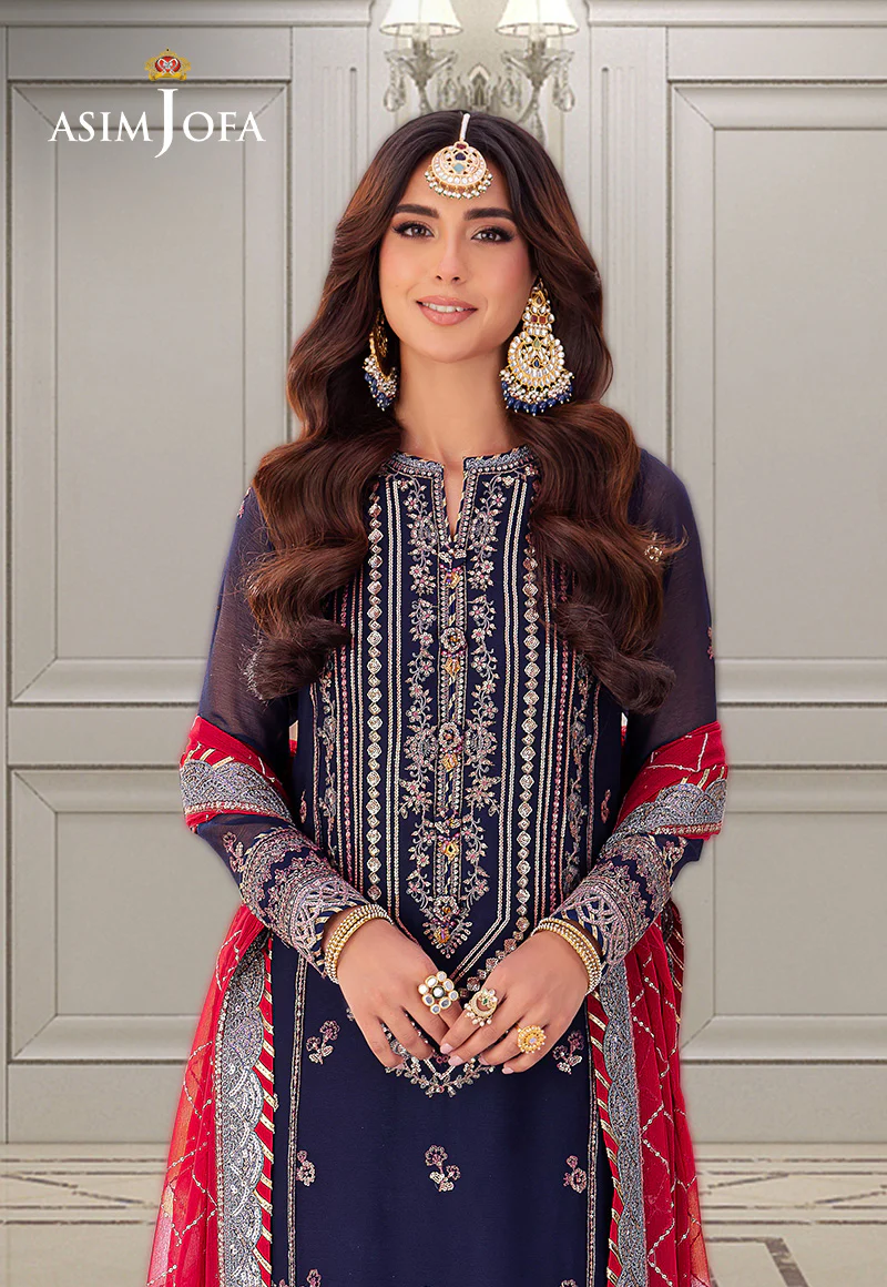 AJMJ-07 EMBROIDERED CHIFFON 3 PCS - Image 3