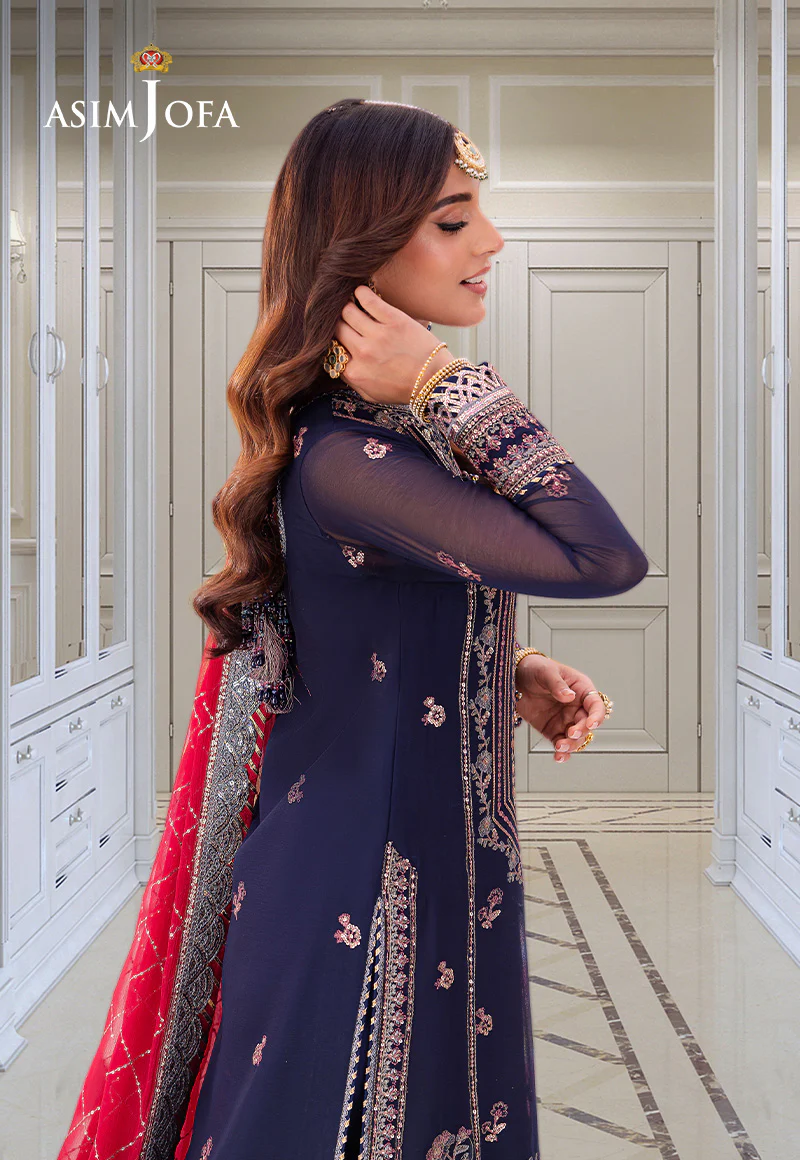 AJMJ-07 EMBROIDERED CHIFFON 3 PCS - Image 5