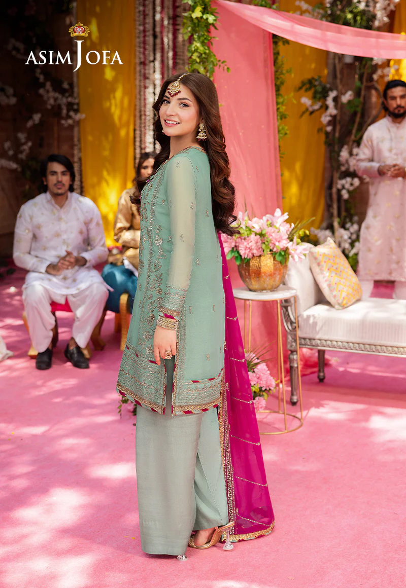 AJMJ-08 EMBROIDERED CHIFFON 3 PCS - Image 3
