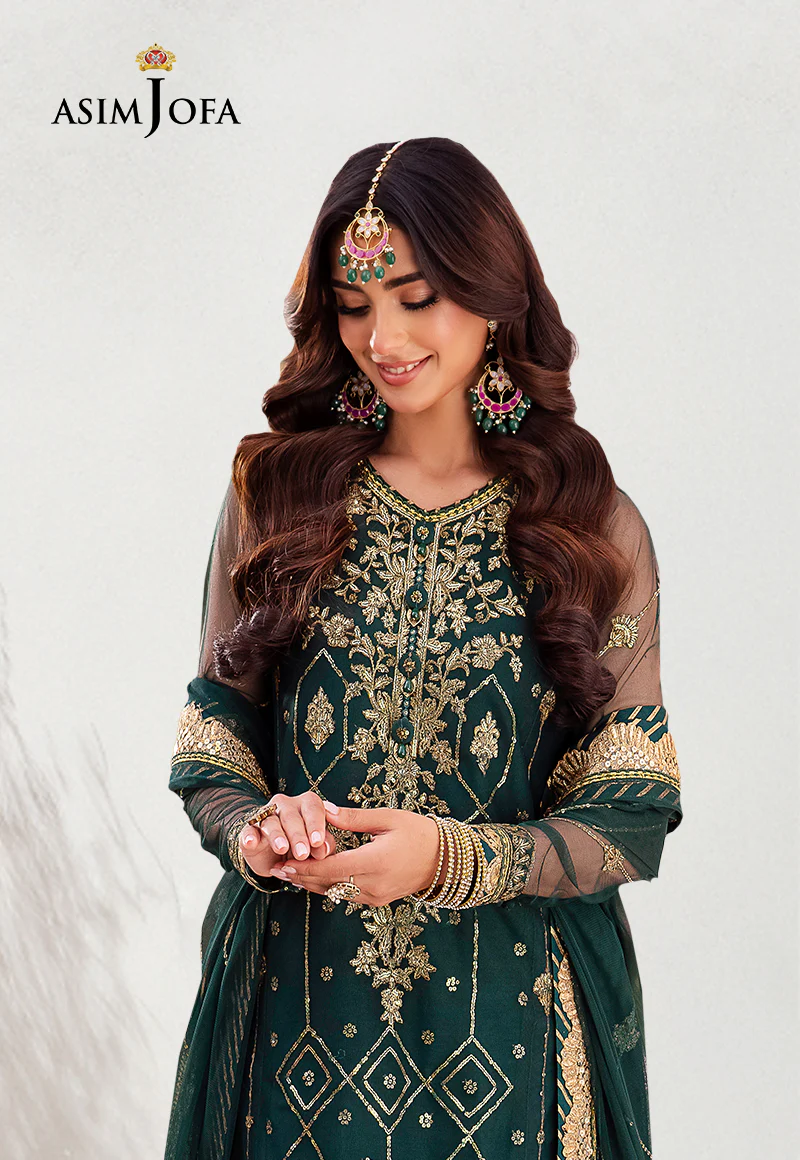 AJMJ-23 EMBROIDERED NET 3 PCS - Image 3
