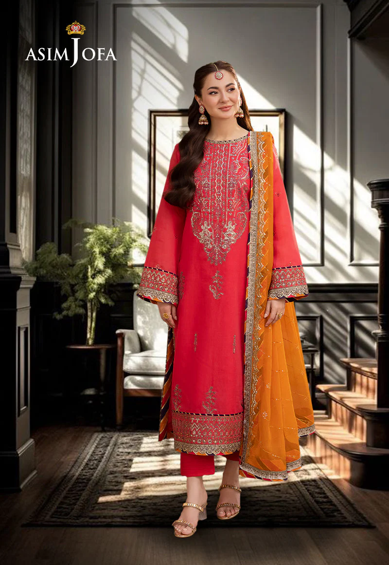 AJMJD-29 EMBROIDERED STITCHED 3 PCS