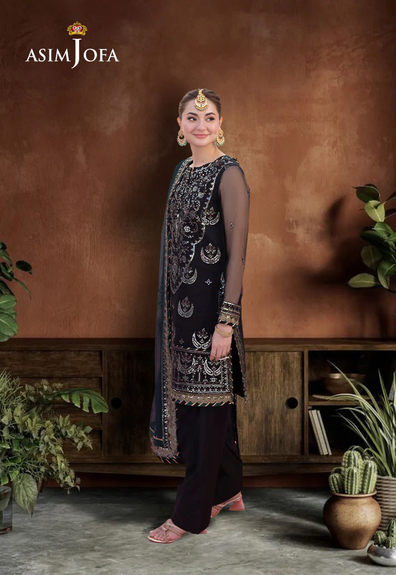 AJMJD-12-XS EMBROIDERED ORGANZA 3 PCS