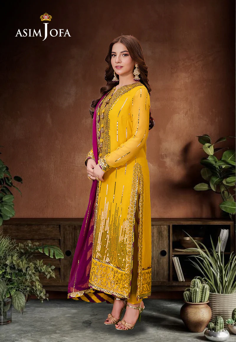 AJMJD-20 EMBROIDERED CHIFFON 3 PCS
