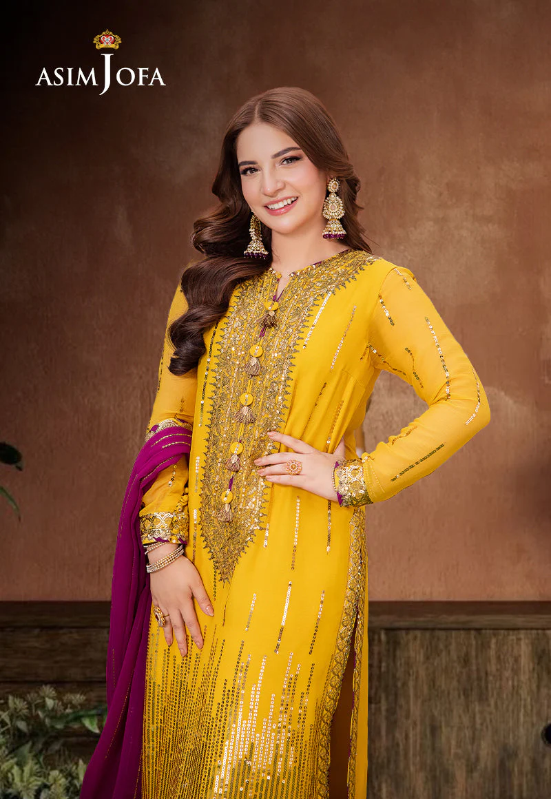 AJMJD-20 EMBROIDERED CHIFFON 3 PCS - Image 2