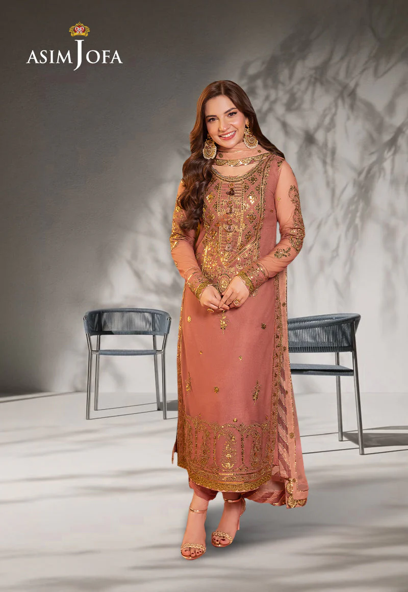 AJMJD-25 EMBROIDERED NET 3 PCS