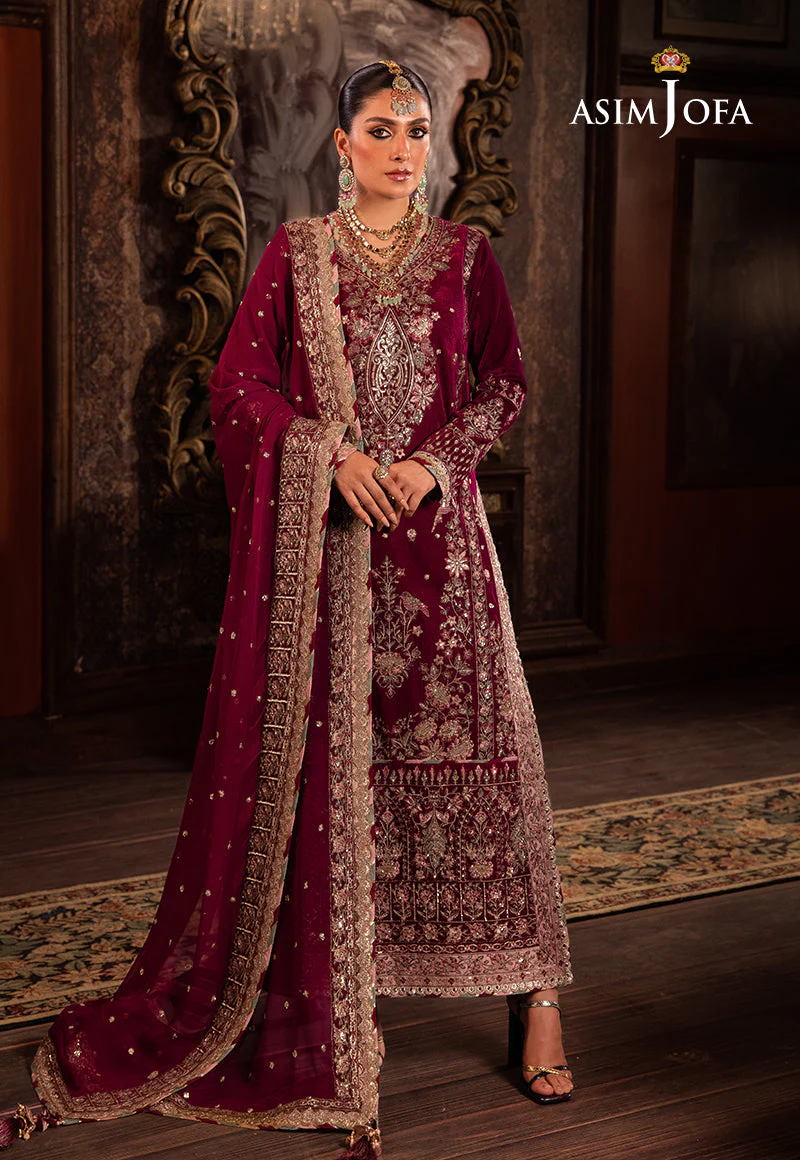 AJMMD-03 EMBROIDERED VELVET 3 PCS - Image 5