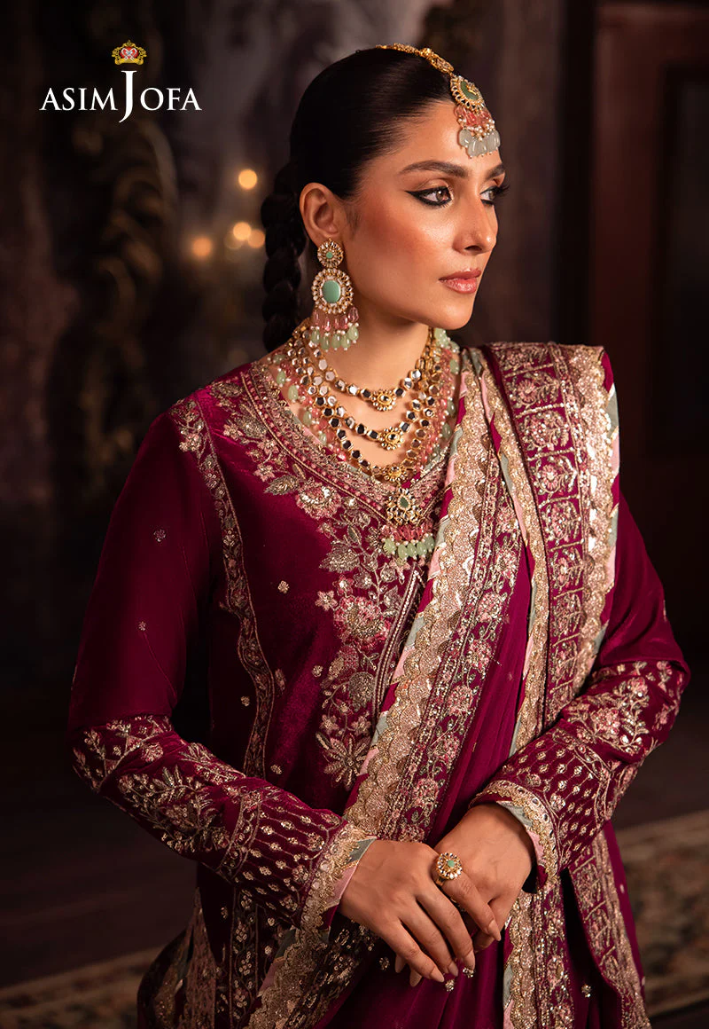 AJMMD-03 EMBROIDERED VELVET 3 PCS - Image 8