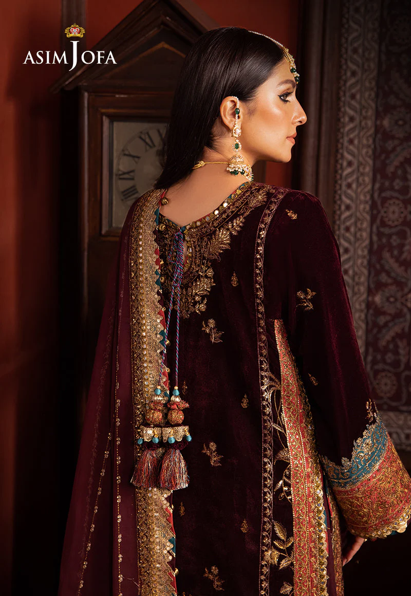 AJMMD-09 EMBROIDERED VELVET 3 PCS - Image 10