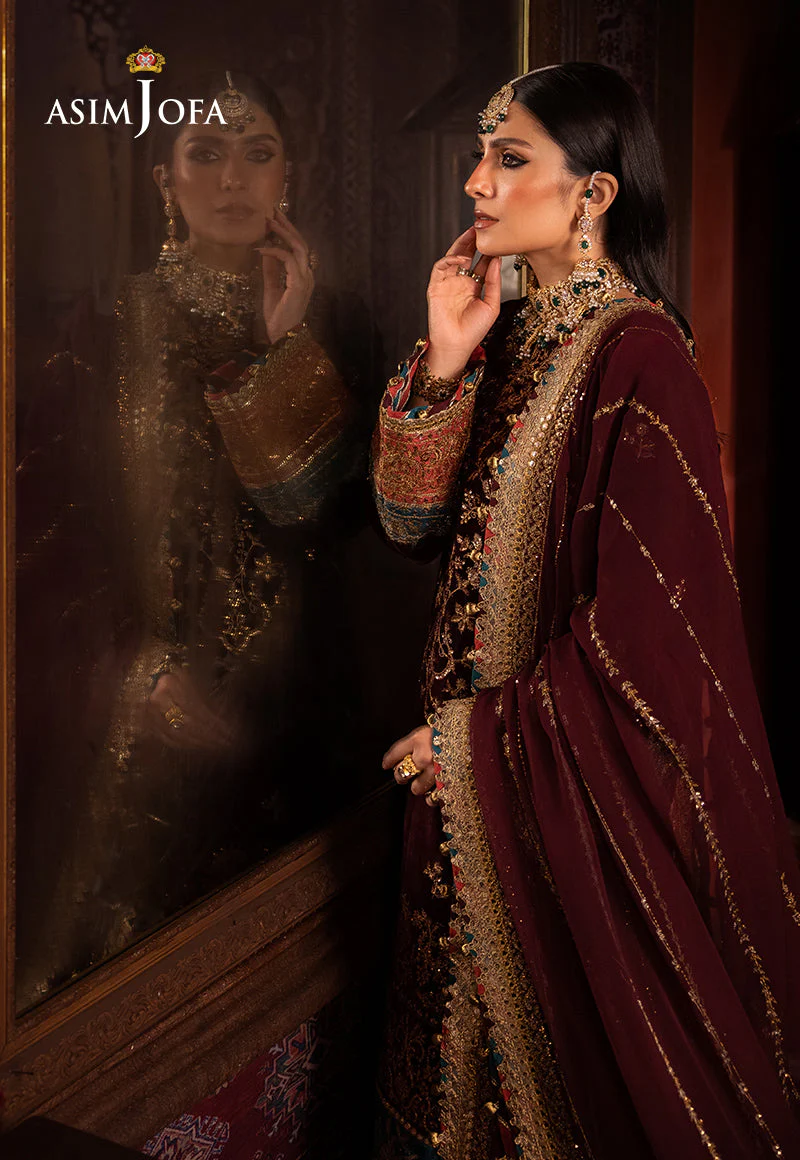 AJMMD-09 EMBROIDERED VELVET 3 PCS - Image 3