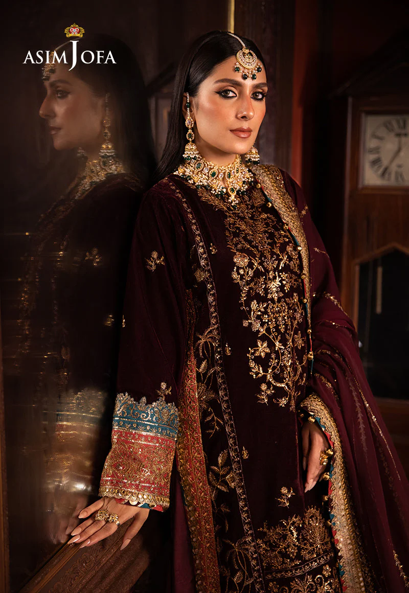 AJMMD-09 EMBROIDERED VELVET 3 PCS - Image 7