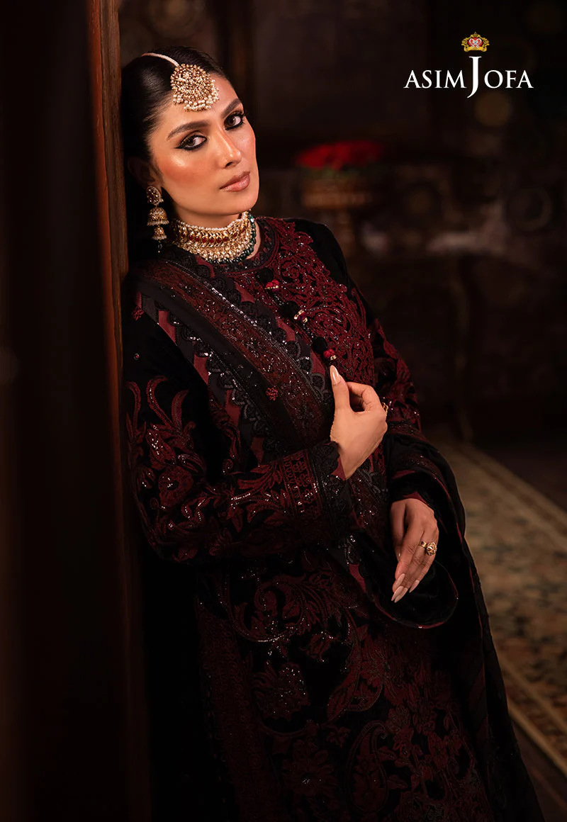 AJMMD-12 EMBROIDERED VELVET 3 PCS - Image 10