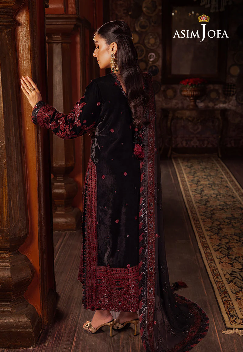 AJMMD-12 EMBROIDERED VELVET 3 PCS - Image 2