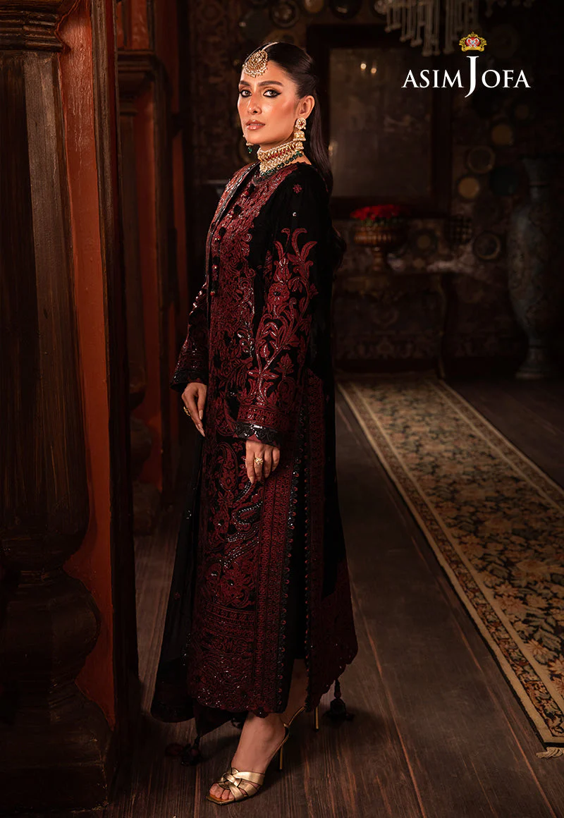 AJMMD-12 EMBROIDERED VELVET 3 PCS - Image 7
