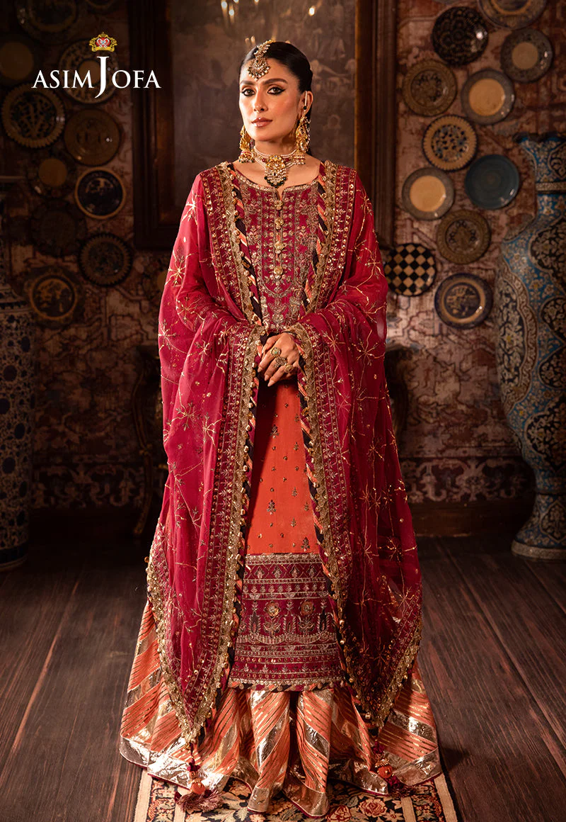 AJMMD-01 EMBROIDERED VELVET Stitched 3 PCS - Image 7