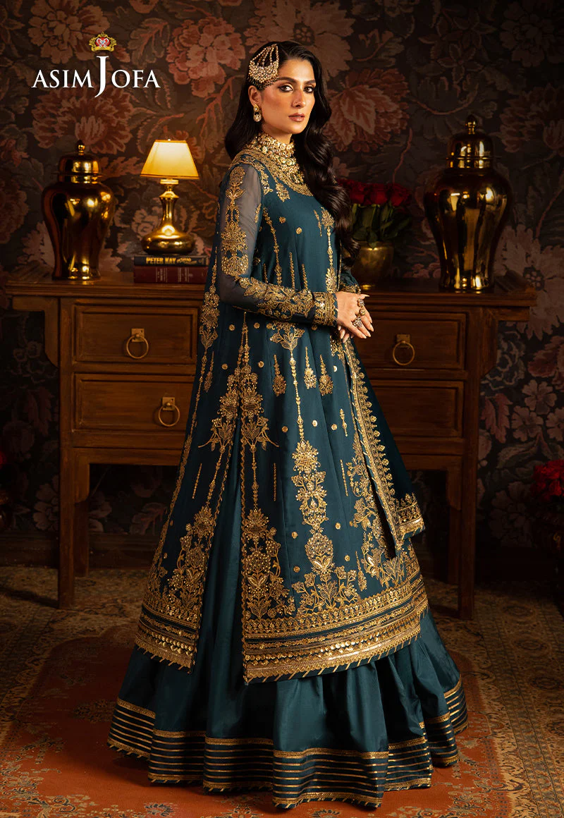 AJMMP-07 EMBROIDERED CHIFFON 3 PCS STITCHED - Image 7