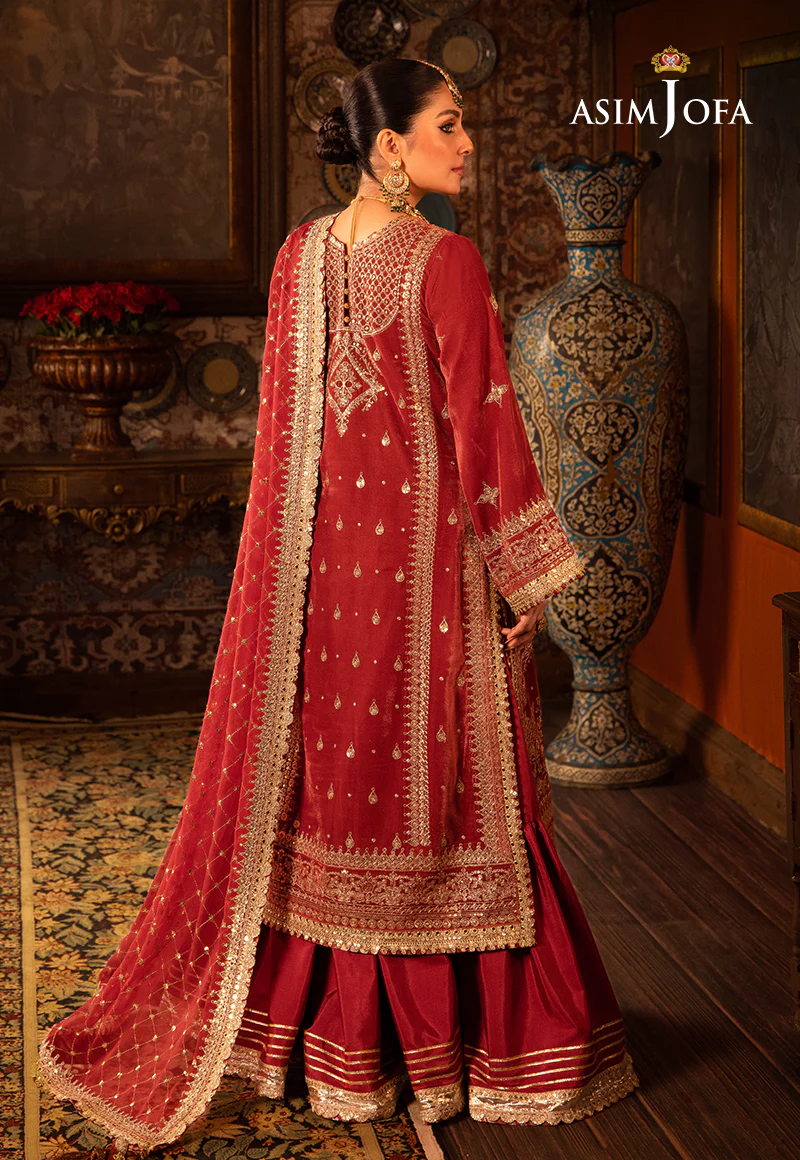 AJMMP-10 EMBROIDERED VELVET 3 PCS STITCHED - Image 2