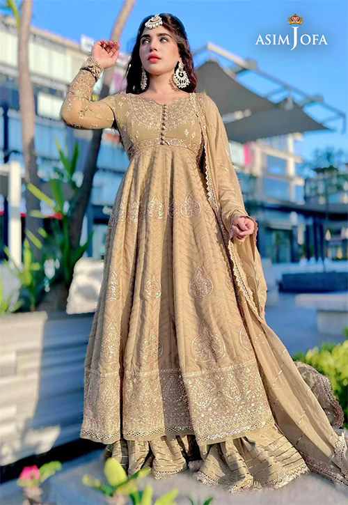 AJMQ-11 EMBROIDERED CHIFFON 3 PCS - Image 15