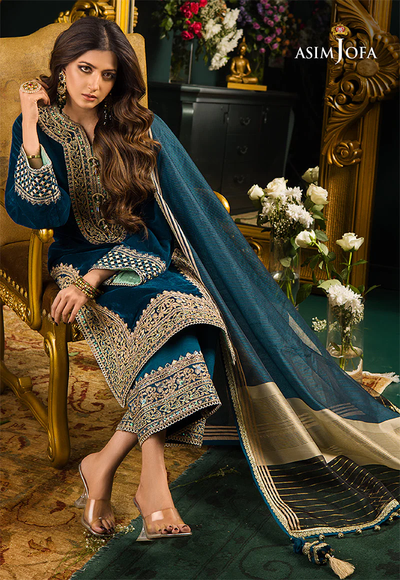 AJMRD-01 EMBROIDERED STITCHED 3 PCS - Image 2
