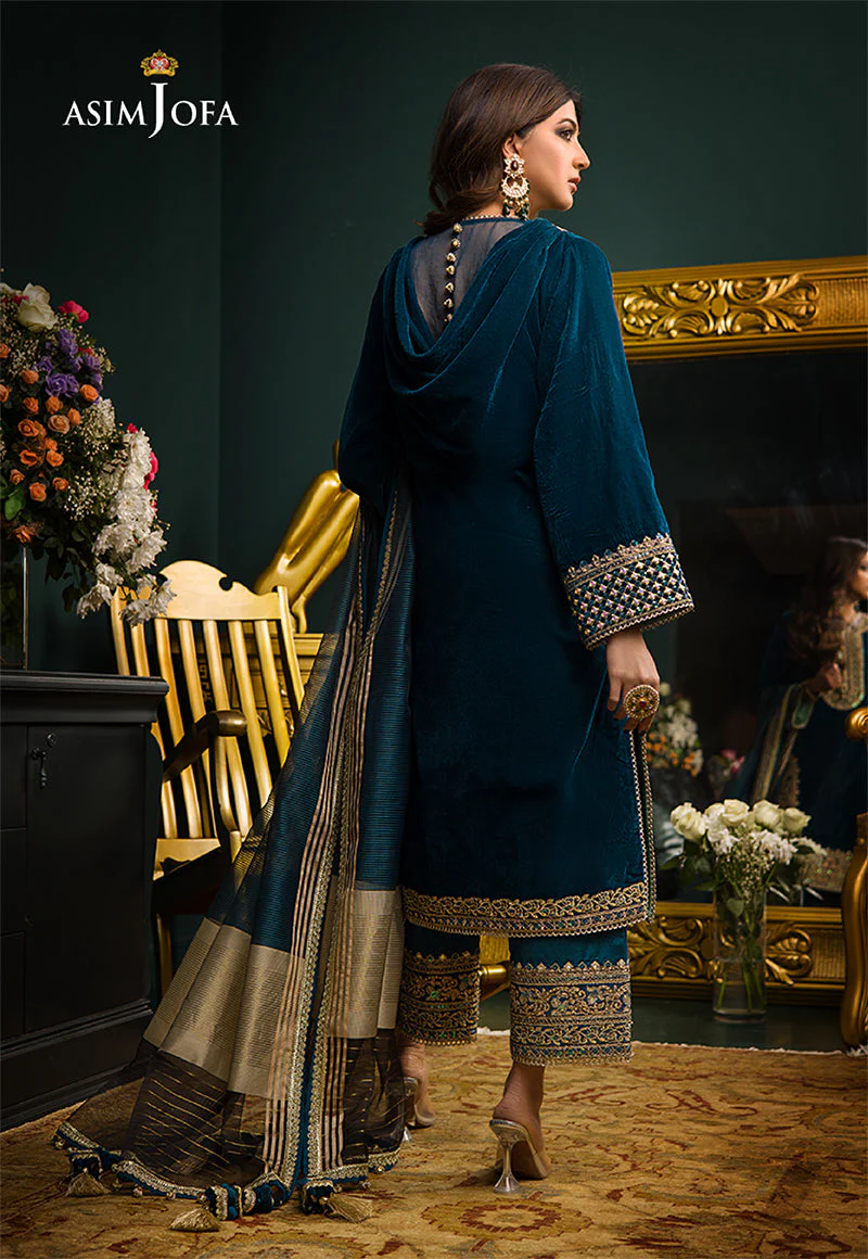 AJMRD-01 EMBROIDERED STITCHED 3 PCS - Image 4