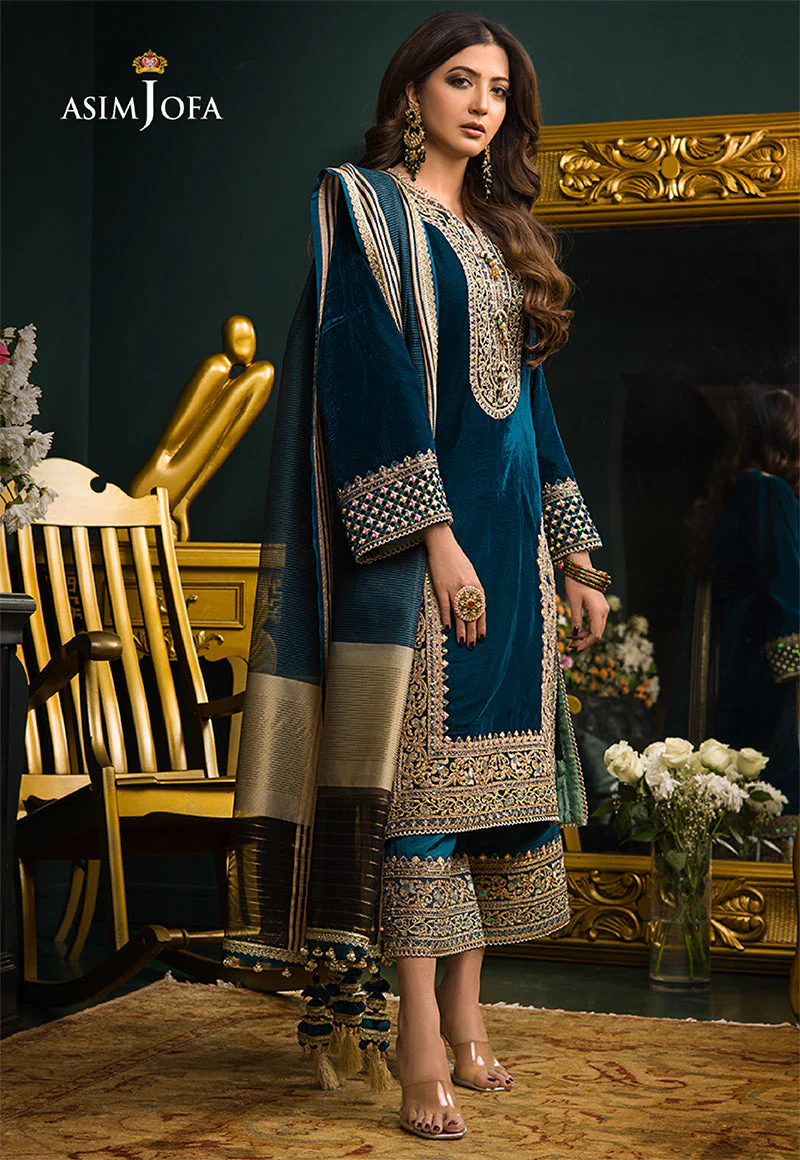 AJMRD-01 EMBROIDERED STITCHED 3 PCS - Image 7
