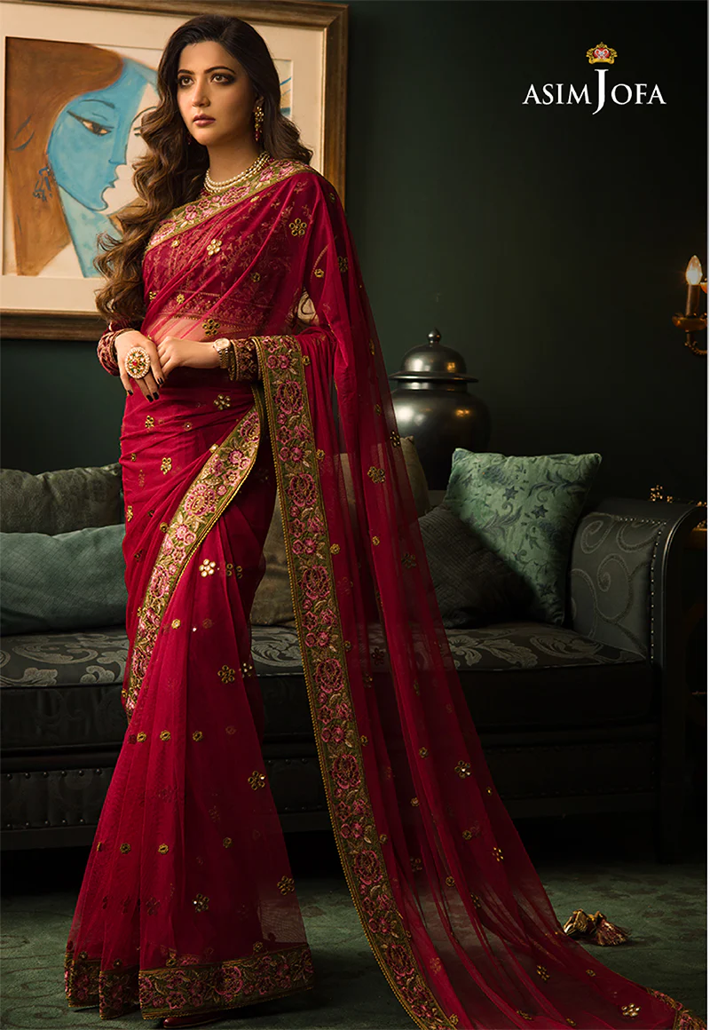 AJMR-06 EMBROIDERED COTTON SILK 2 PCS - Image 3