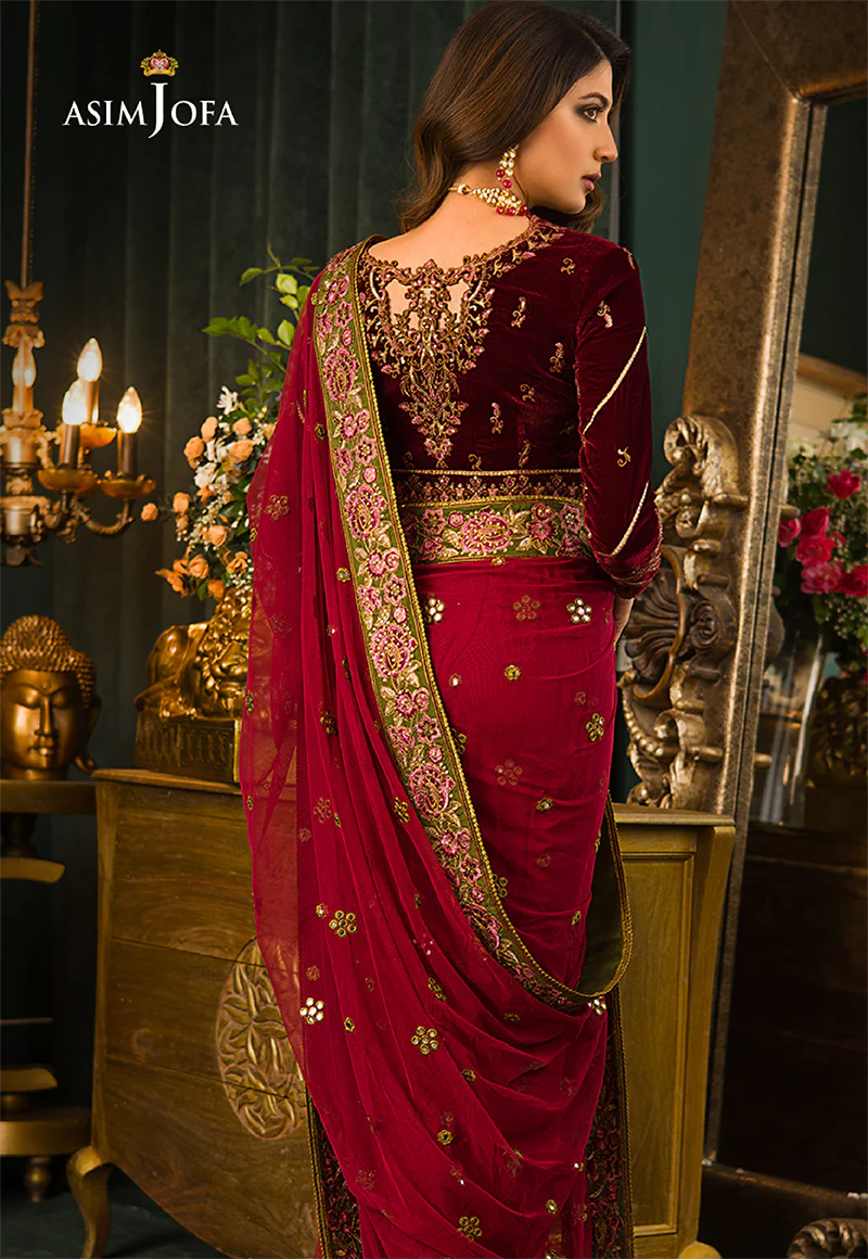 AJMR-06 EMBROIDERED COTTON SILK 2 PCS - Image 4