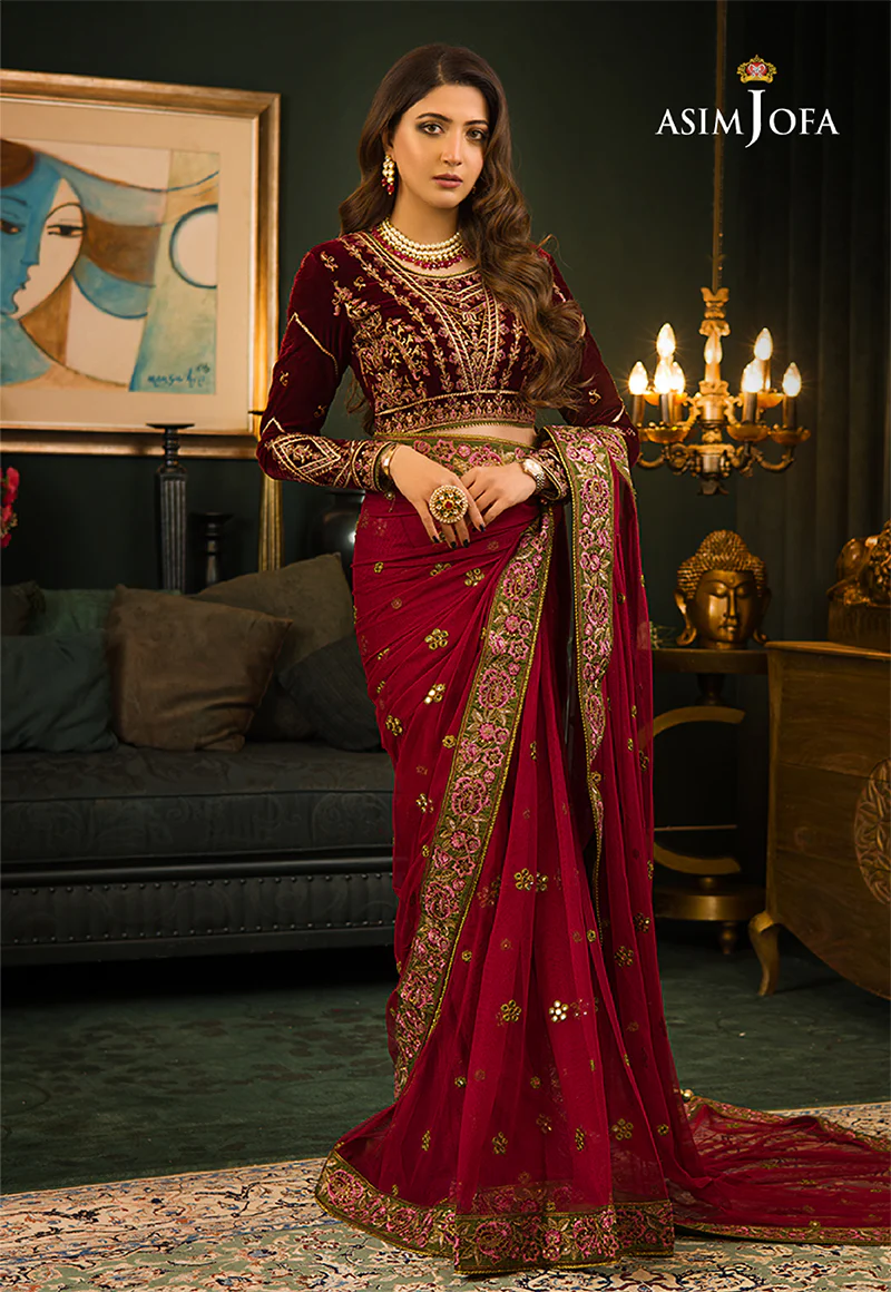 AJMR-06 EMBROIDERED COTTON SILK 2 PCS - Image 5