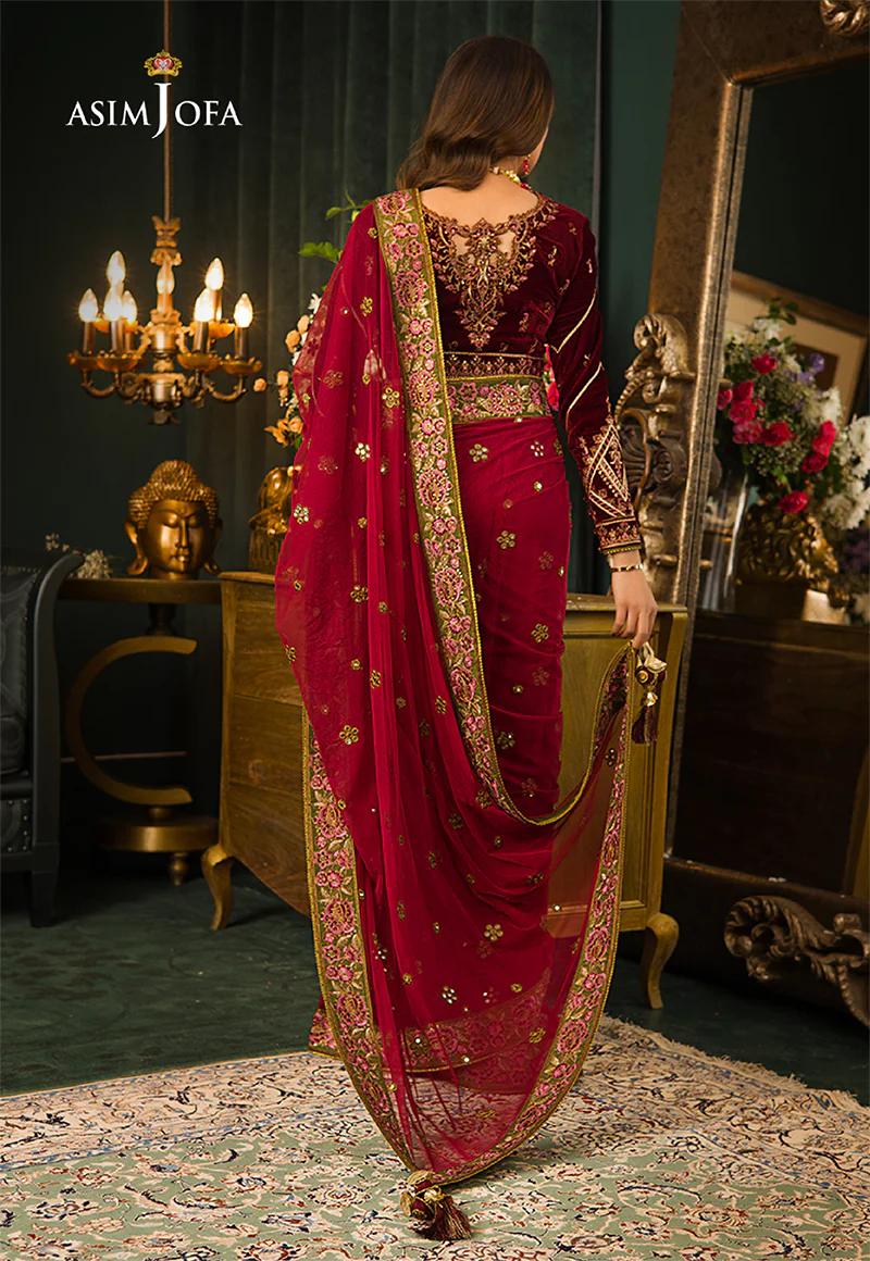 AJMR-06 EMBROIDERED COTTON SILK 2 PCS - Image 6