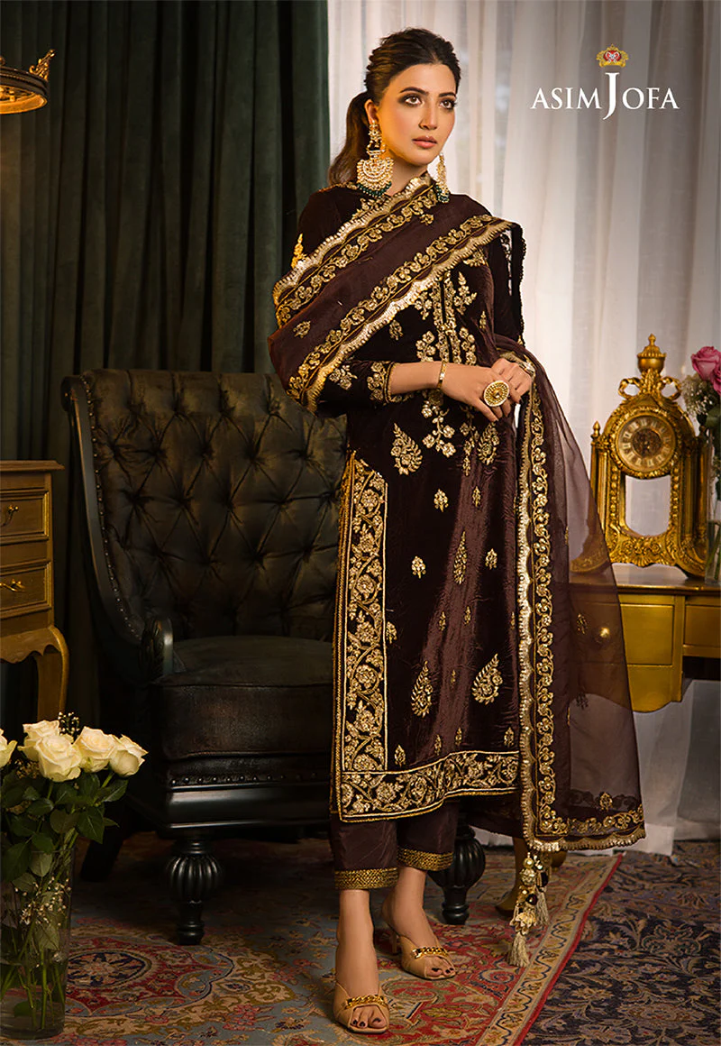 AJMRD-07 EMBROIDERED STITCHED 3 PCS - Image 5