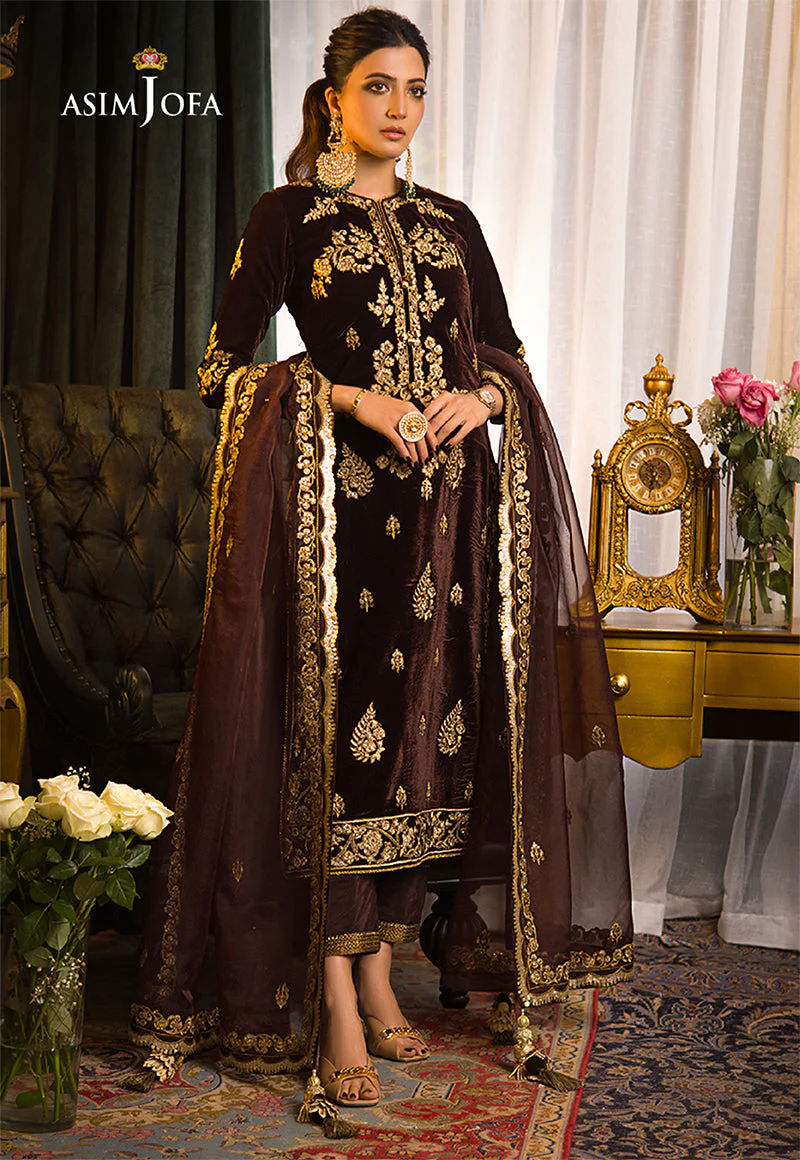 AJMRD-07 EMBROIDERED STITCHED 3 PCS - Image 6