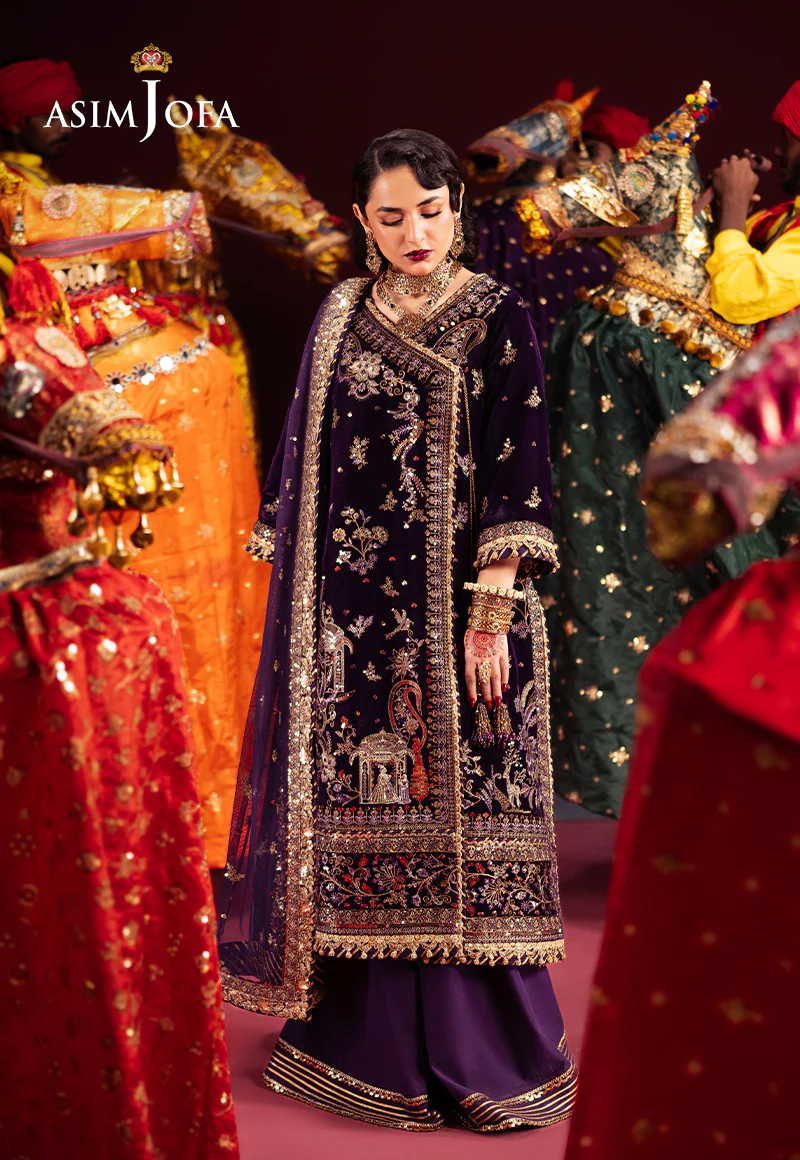 AJMV-10 EMBROIDERED VELVET 3 PCS - Image 3