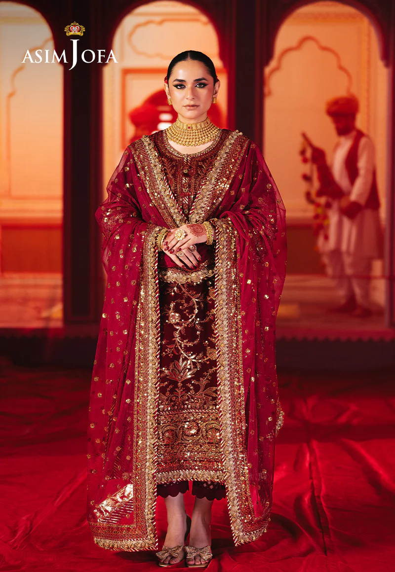 AJMV-02 EMBROIDERED VELVET 3 PCS - Image 3
