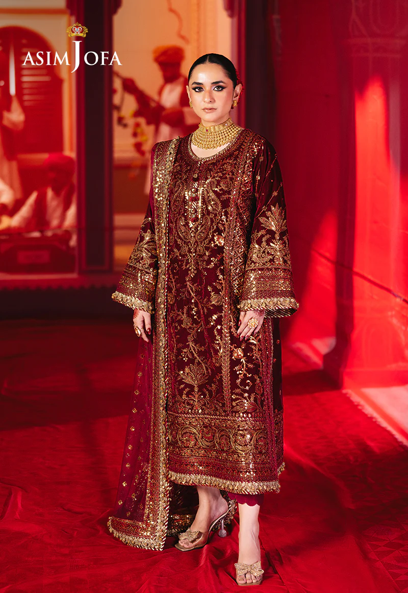 AJMV-02 EMBROIDERED VELVET 3 PCS - Image 4
