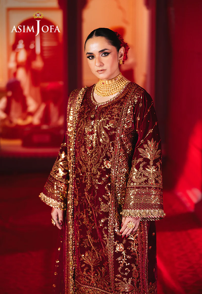 AJMV-02 EMBROIDERED VELVET 3 PCS - Image 5