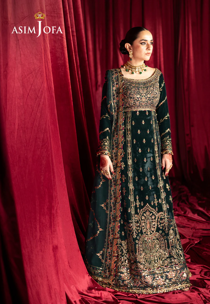 AJMV-05 EMBROIDERED VELVET 3 PCS - Image 4