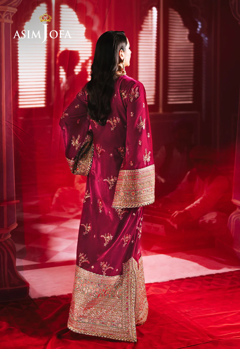 AJMV-06 EMBROIDERED VELVET 2 PCS - Image 2