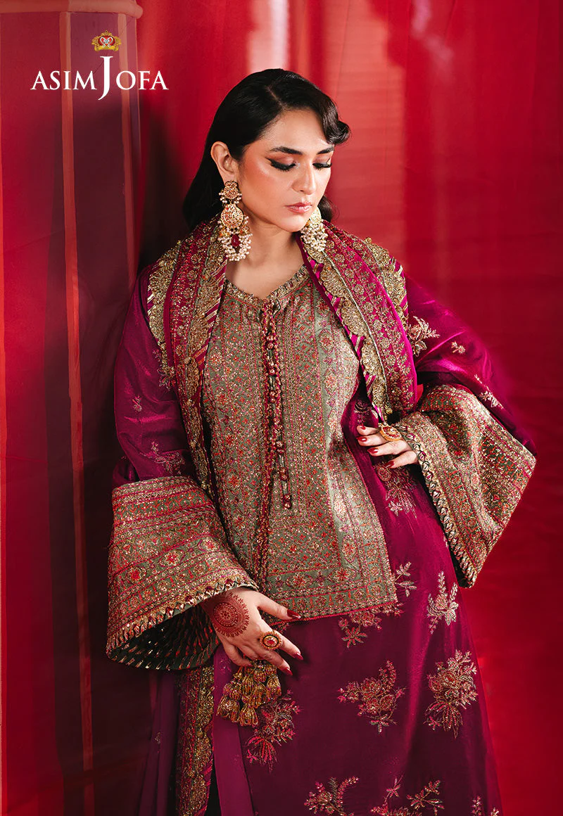 AJMVD-06 EMBROIDERED VELVET STITCHED STITCHED STITCHED 2 PCS - Image 9