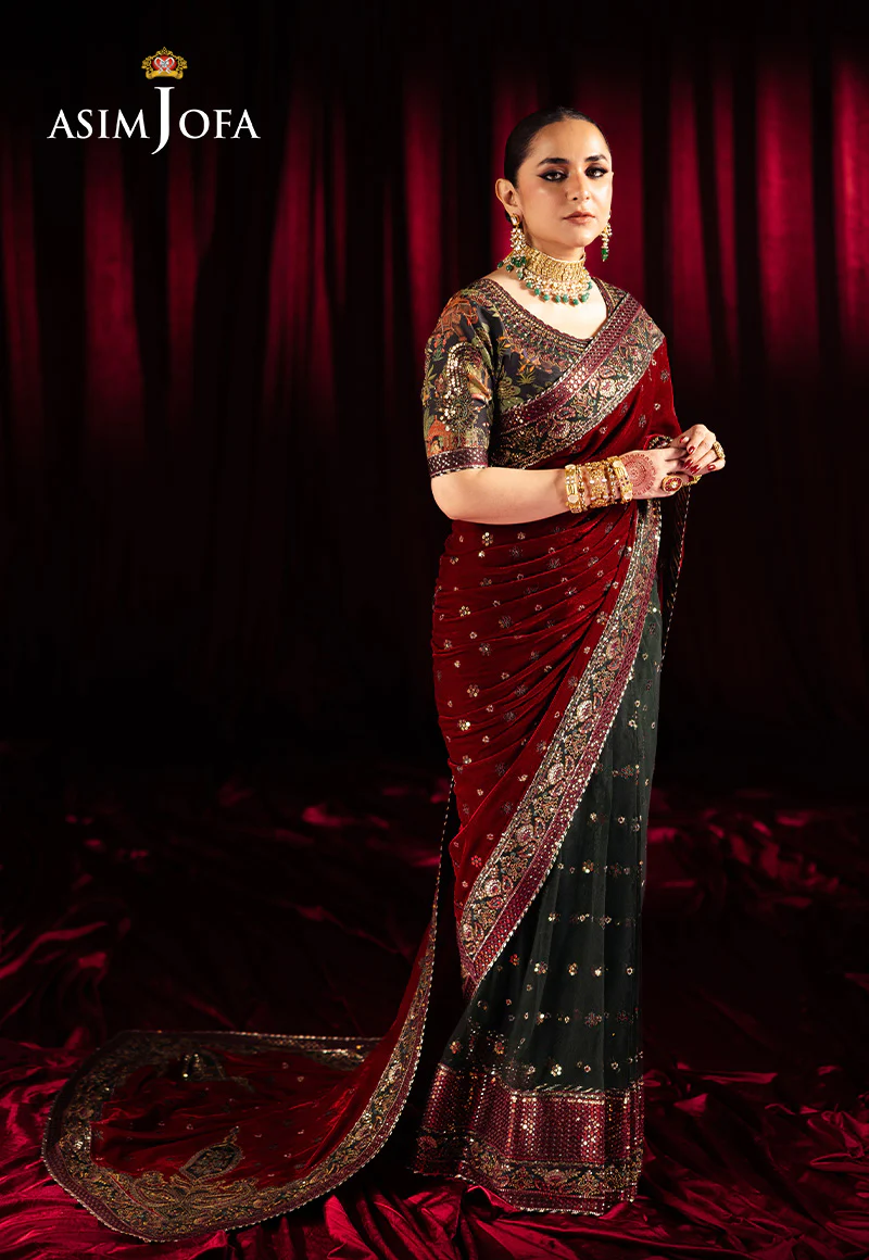 AJMV-08 EMBROIDERED VELVET 2 PCS - Image 4