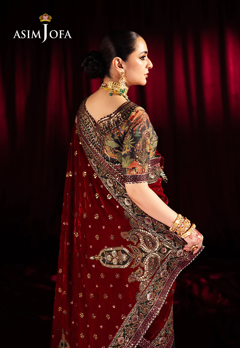 AJMV-08 EMBROIDERED VELVET 2 PCS - Image 9