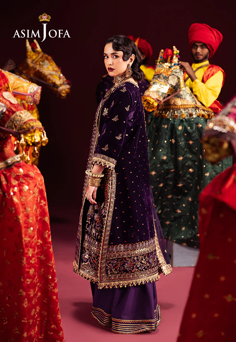 AJMVD-10 EMBROIDERED VELVET STITCHED 3 PCS - Image 3