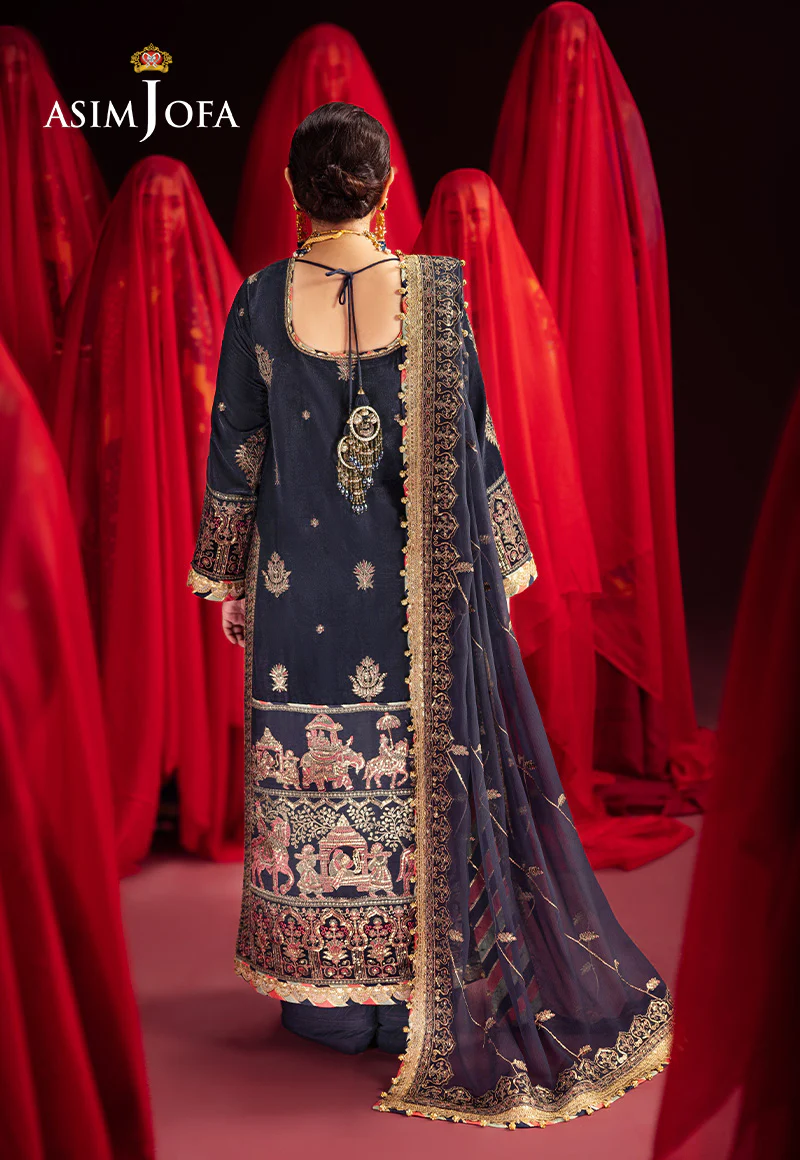 AJMV-11 EMBROIDERED VELVET 3 PCS - Image 2