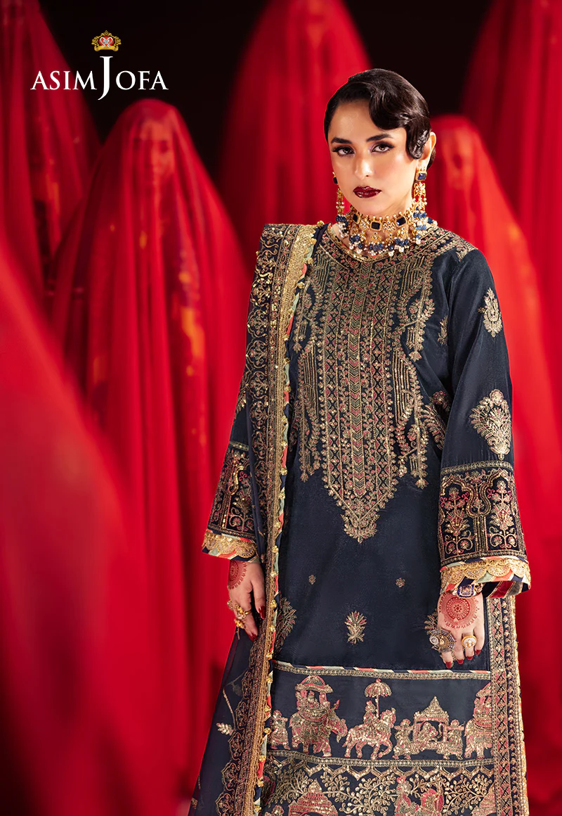 AJMV-11 EMBROIDERED VELVET 3 PCS - Image 5