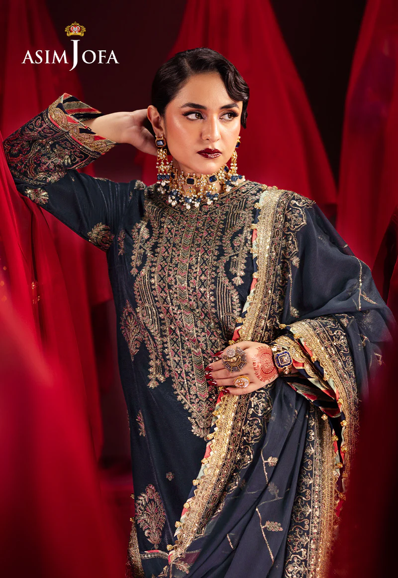 AJMV-11 EMBROIDERED VELVET 3 PCS - Image 9