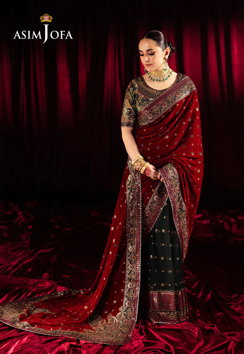 AJMVP-08 EMBROIDERED VELVET STITCHED 2 PCS - Image 5