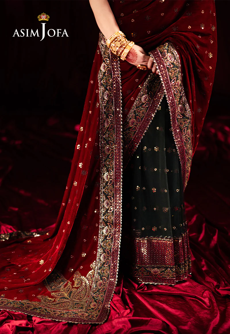 AJMVP-08 EMBROIDERED VELVET STITCHED 2 PCS - Image 6