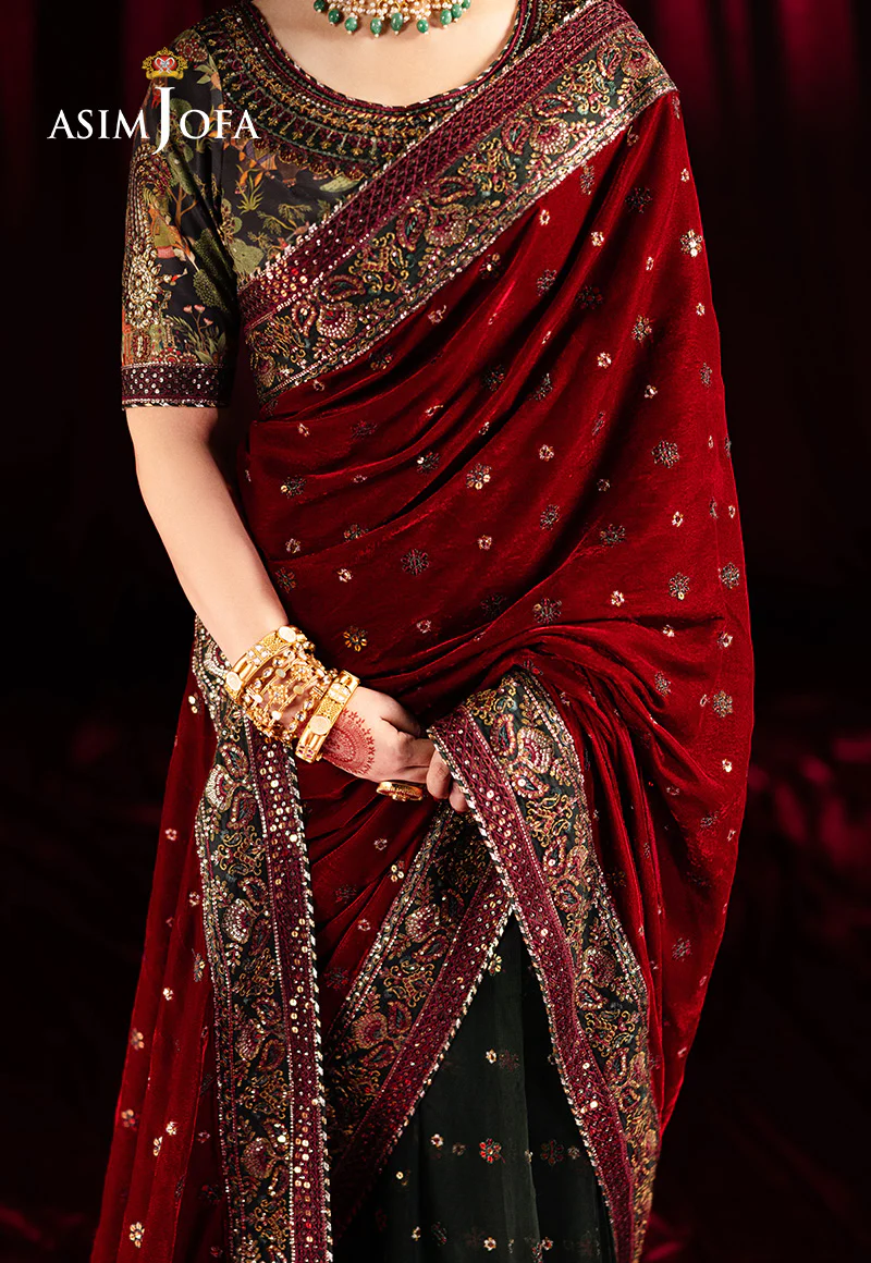 AJMVP-08 EMBROIDERED VELVET STITCHED 2 PCS - Image 7