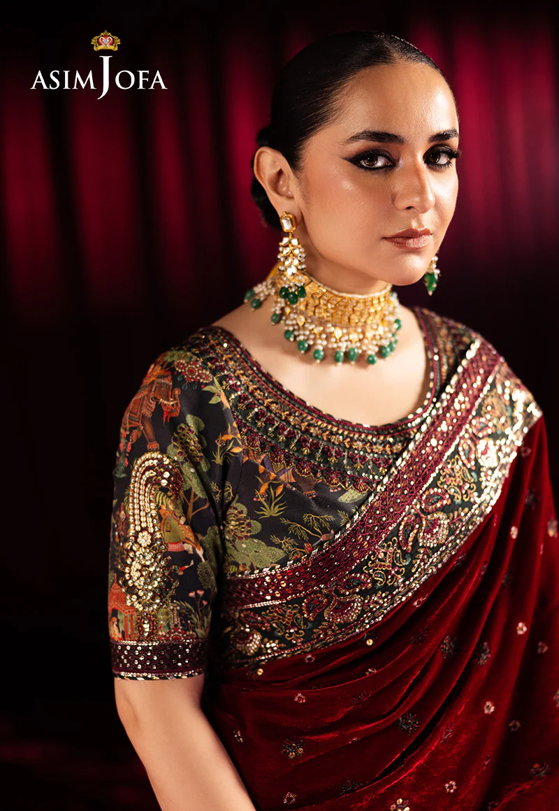 AJMVP-08 EMBROIDERED VELVET STITCHED 2 PCS - Image 8