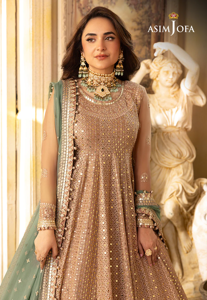 AJNBD-03 EMBROIDERED CHIFFON 3 PCS - Image 3