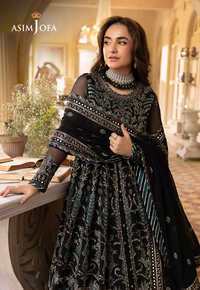 AJNB-05 EMBROIDERED CHIFFON 3 PCS - Image 5