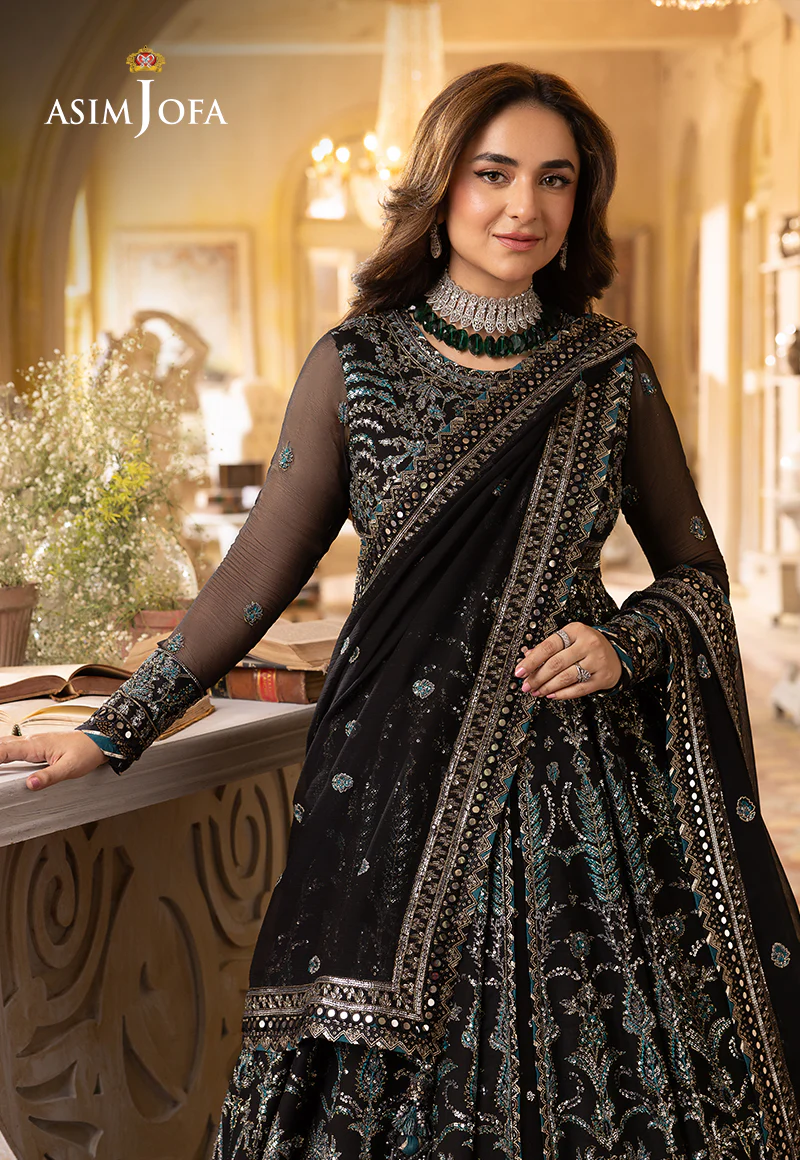 AJNB-05 EMBROIDERED CHIFFON 3 PCS - Image 7